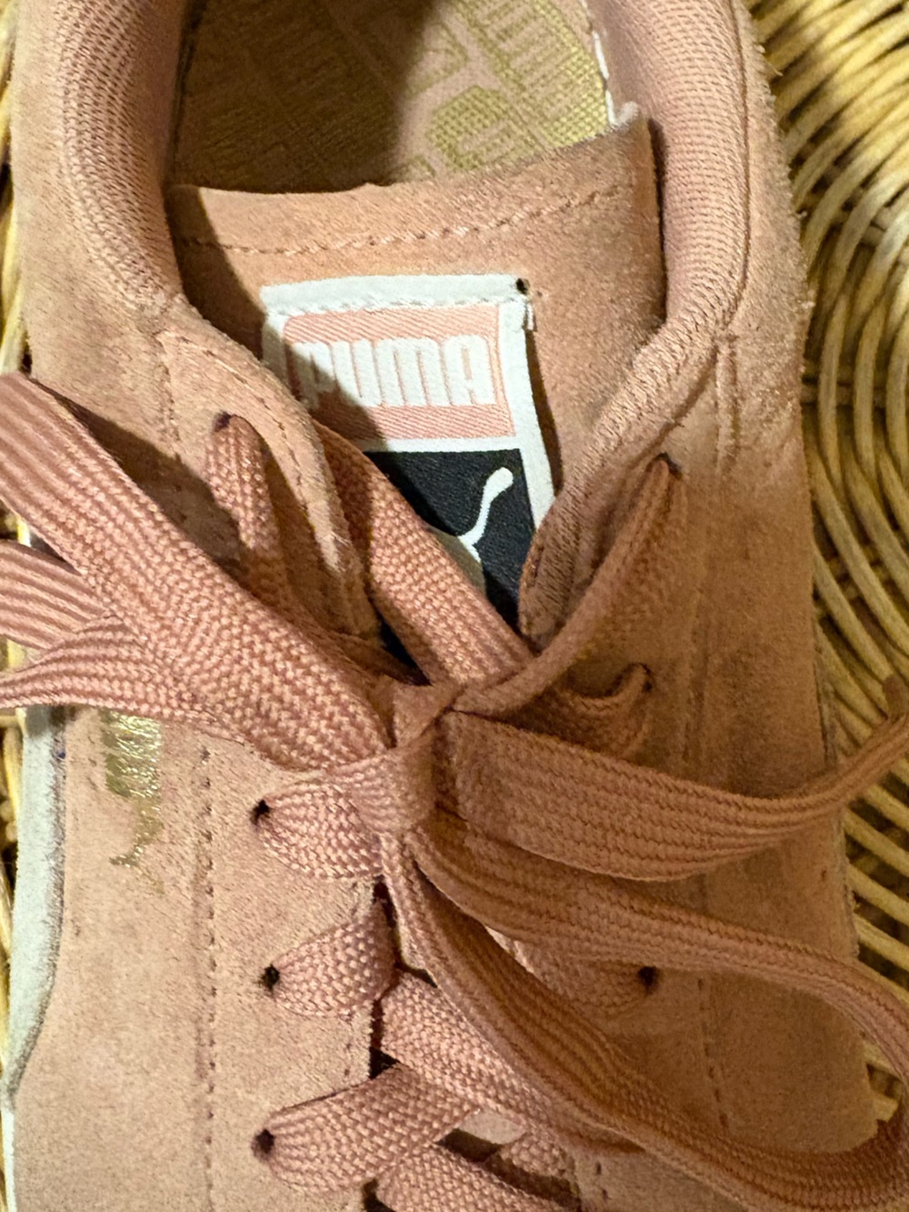 Puma Suede Sneakers in Dusty Rose with White Formstrip - Picture 4 of 8